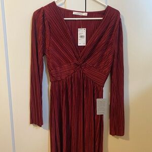 Red Long Sleeve Dress